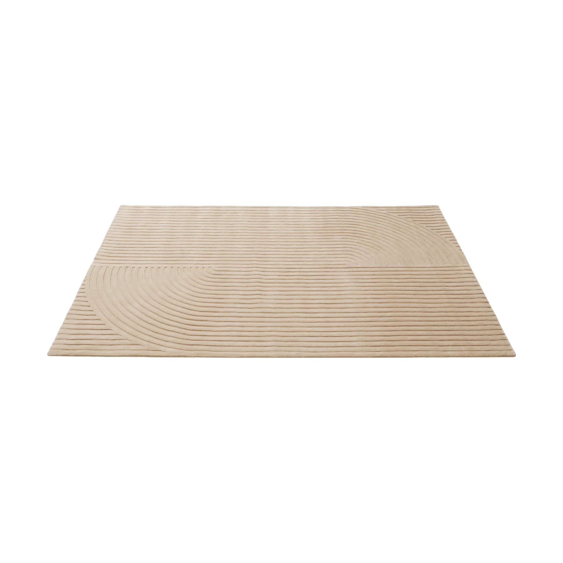 Relevo Rug Quattro wool rug, Light rose, 200x300 cm Muuto