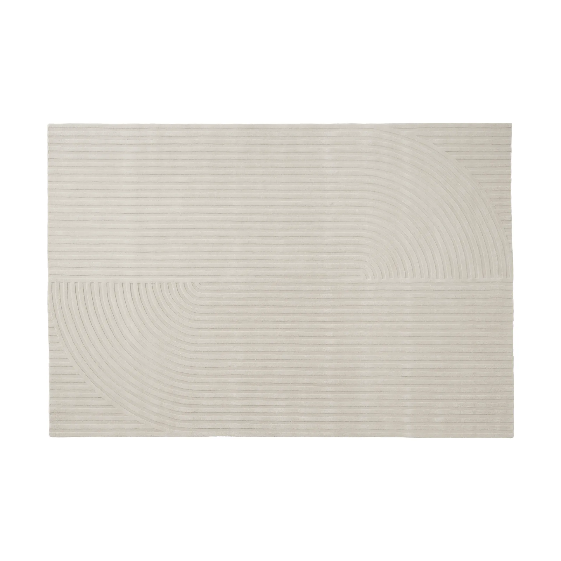 Relevo Rug Quattro wool rug, Off white, 200x300 cm Muuto