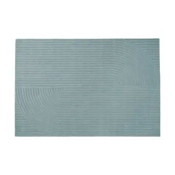 Relevo Rug Quattro wool rug - Sage green, 200x300 cm - Muuto