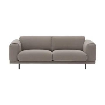 Rest sofa - 3-seater, Hearth 6 grey-black legs - Muuto