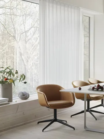 Ridge vase frosted glass 48,5 cm - Light orange - Muuto