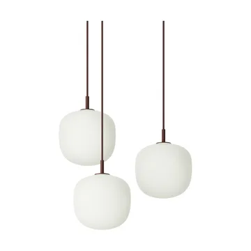 Rime Pendant Cluster 3 pendant lamp - Deep red, Ø18 cm - Muuto