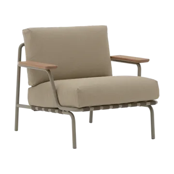 Settle lounge chair - Ribbed Weave 5 Taupe - Muuto