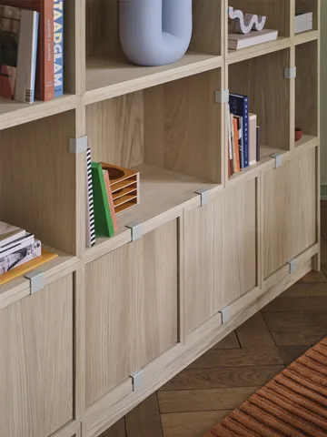 Stacked storage system Bookcase Configuration 1 - Grey - Muuto