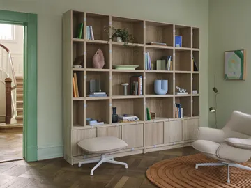 Stacked storage system Bookcase Configuration 1 - Oak - Muuto
