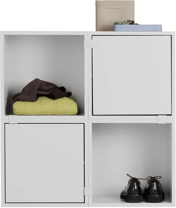 Stacked storage system hallway configuration 4 - Grey - Muuto