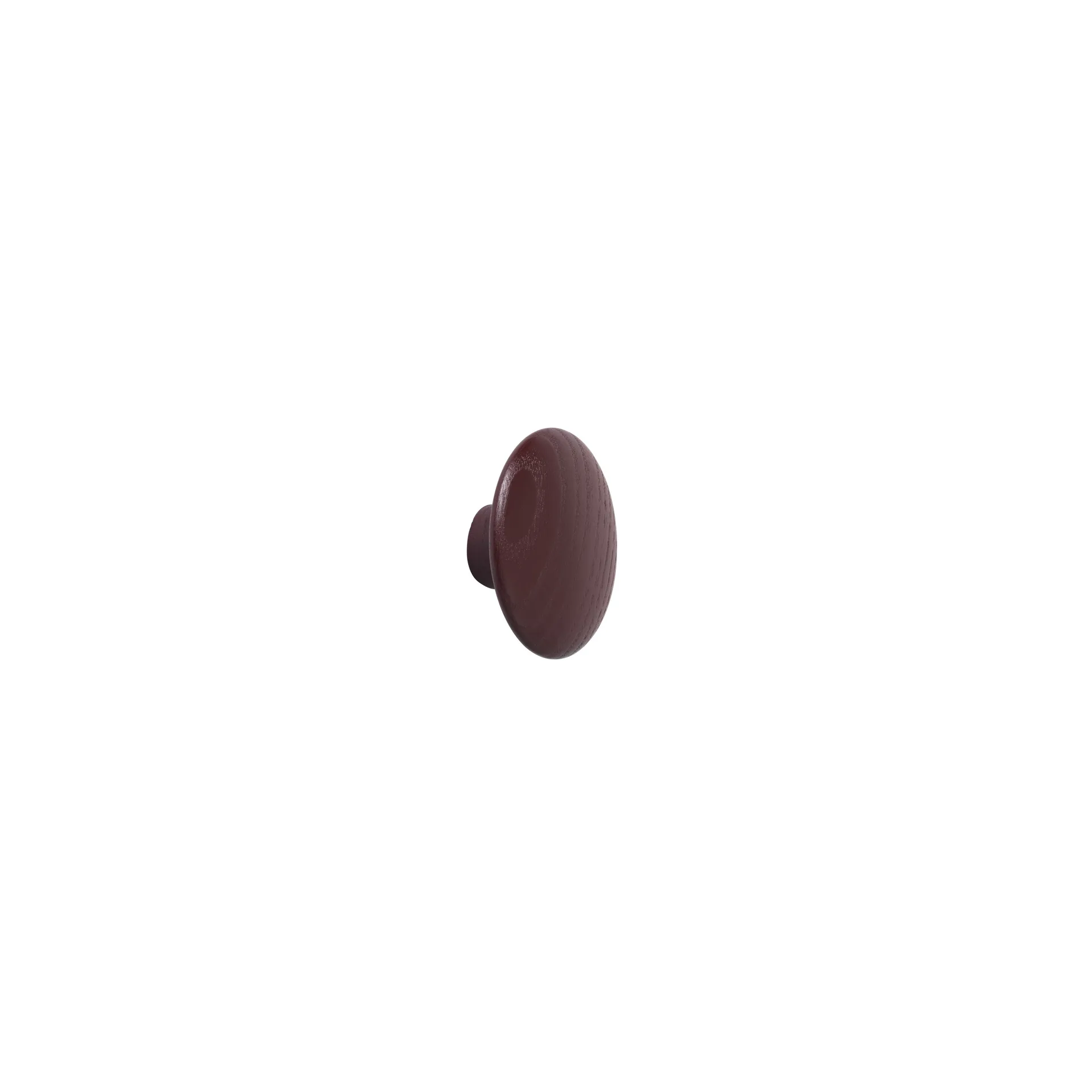 The Dots coat hook burgundy, extra small Muuto