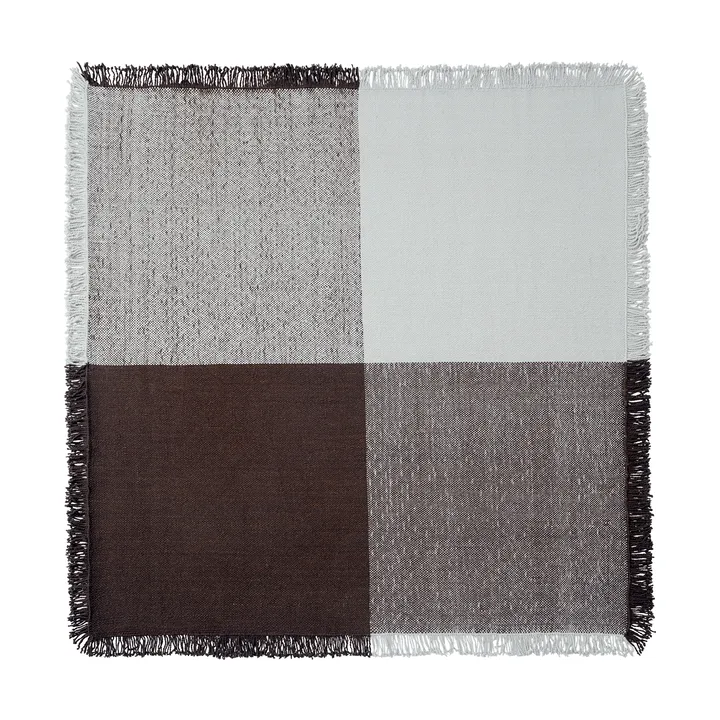 Verso wool rug - Cool grey-dark brown, 258x258 cm - Muuto