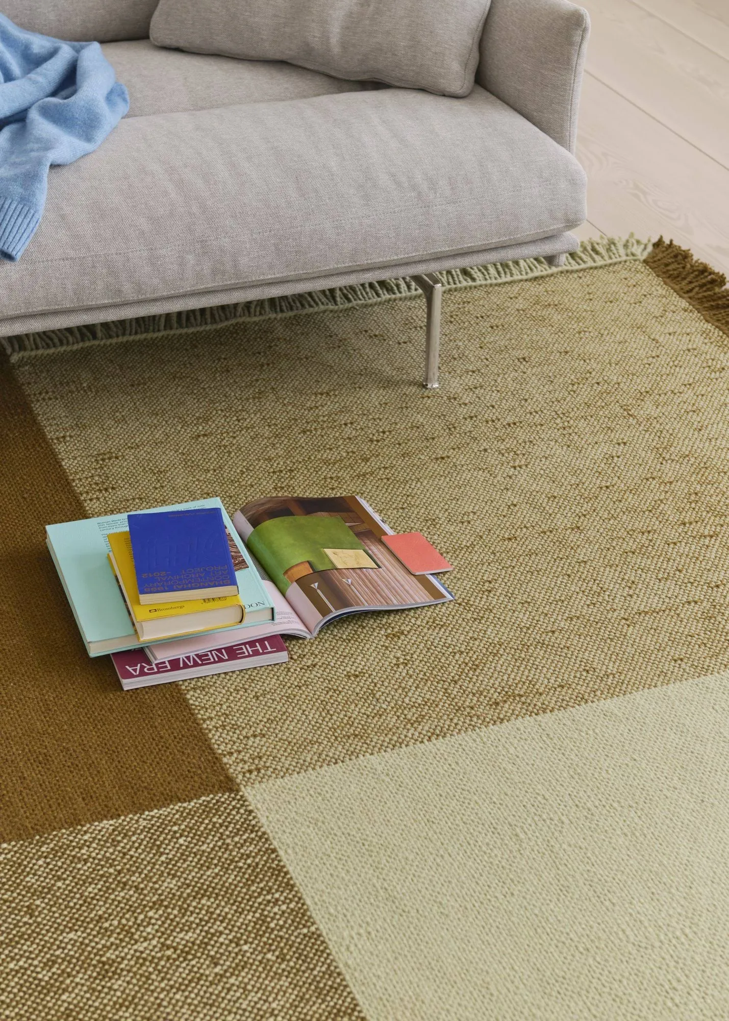 Verso wool rug, Cool grey-dark brown, 258x258 cm Muuto