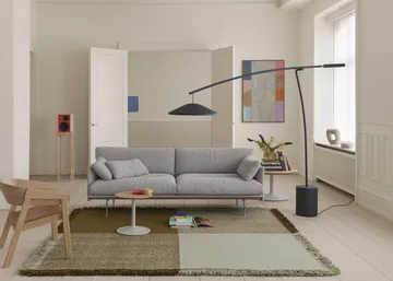 Verso wool rug - Cool grey-dark brown, 258x258 cm - Muuto