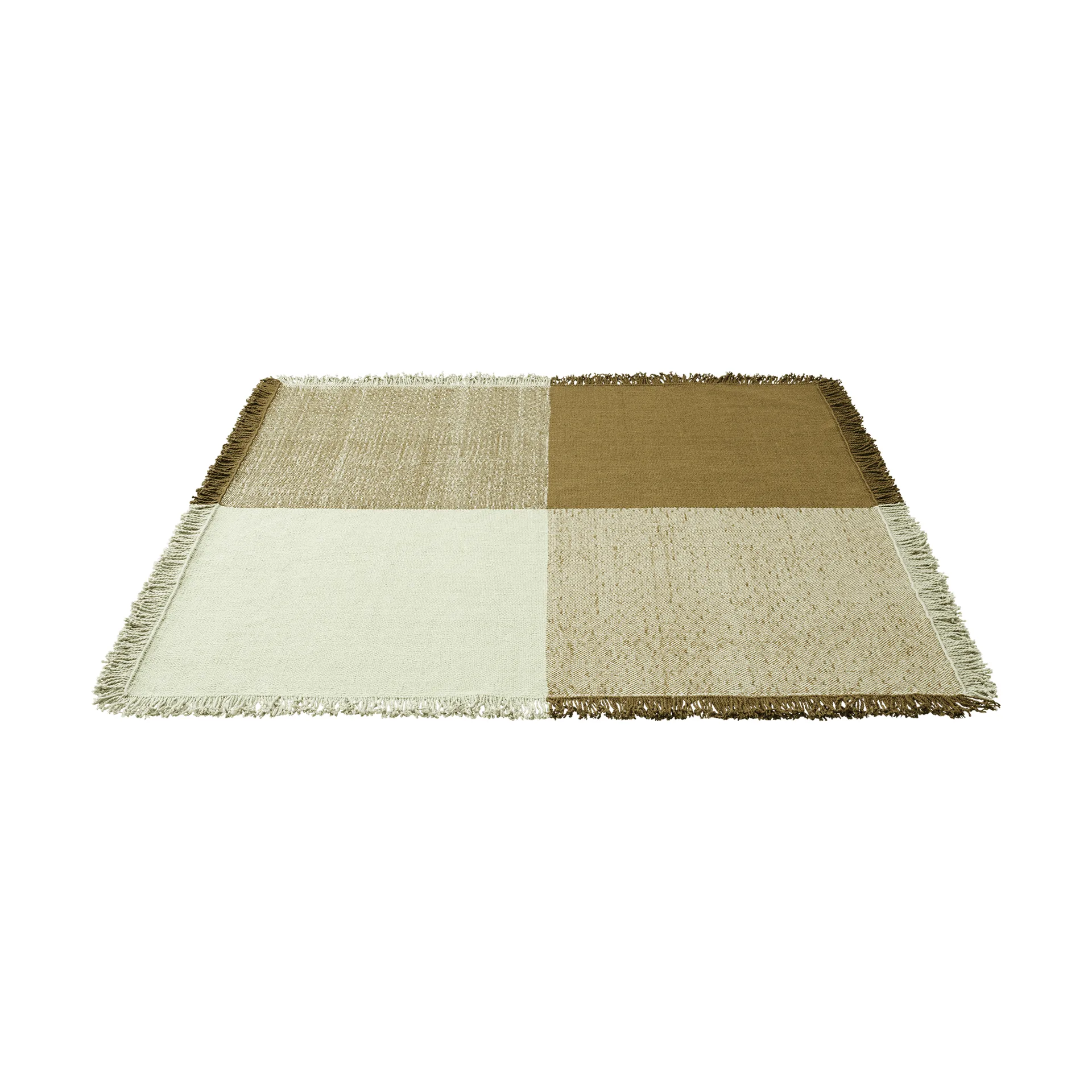 Verso wool rug, Pale green-warm brown, 258x258 cm Muuto