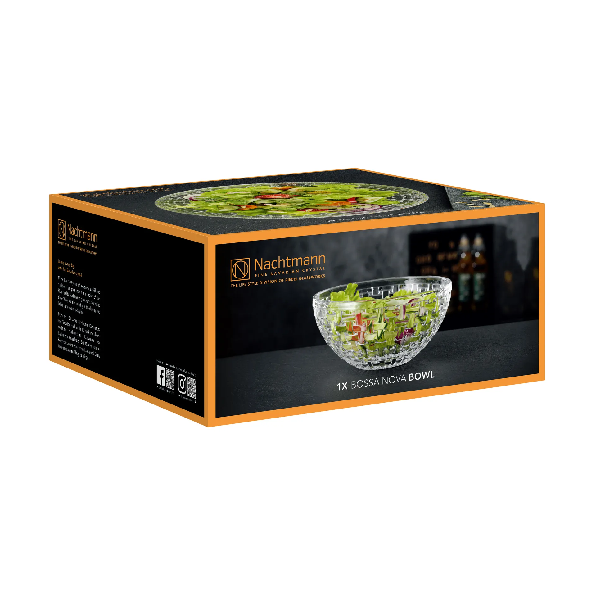Bossa Nova bowl 23 cm, clear Nachtmann