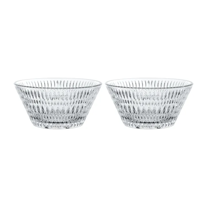 Ethno bowl Ø16.5 cm 2-pack - Clear - Nachtmann