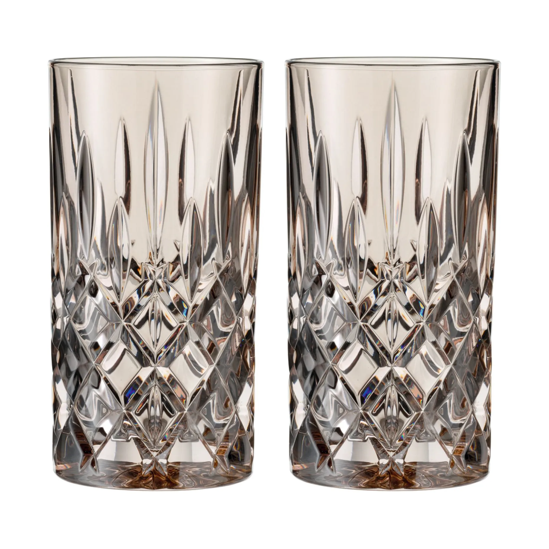 Noblesse Longdrink glass 39.5 cl 2-pack, Taupe Nachtmann