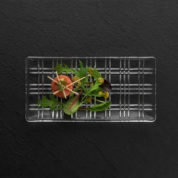 Square plate 14 x 28 cm - clear - Nachtmann