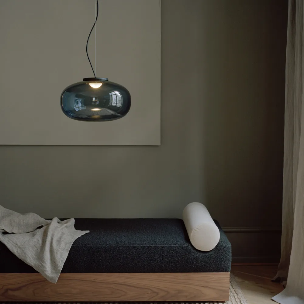 Karl-Johan Small pendant lamp Ø23 cm, Smoke grey New Works
