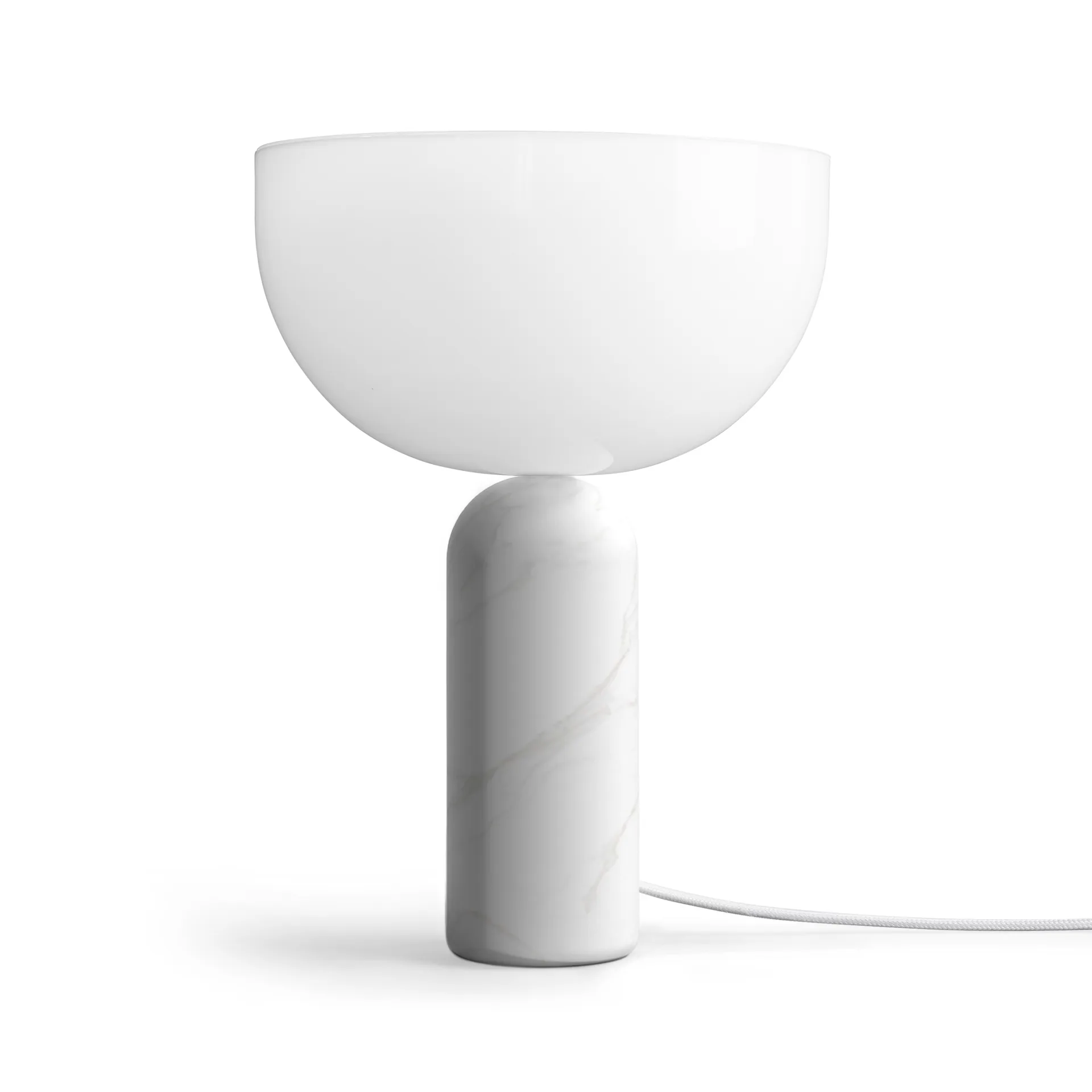 Kizu table lamp small, White marble New Works