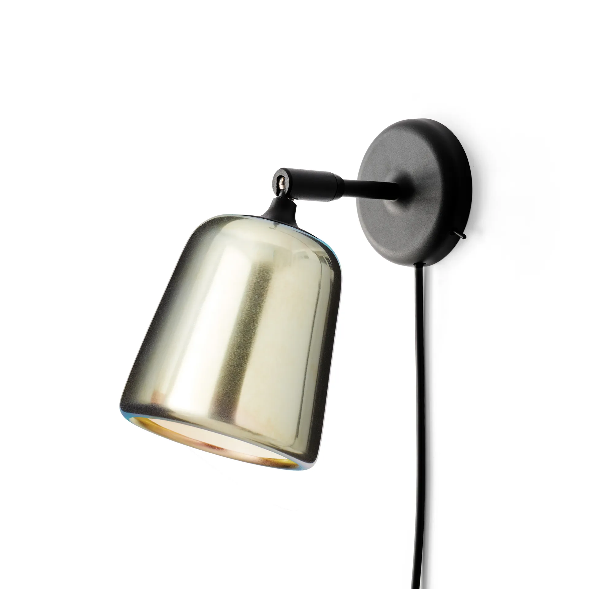 Material wall lamp, Yellow steel New Works