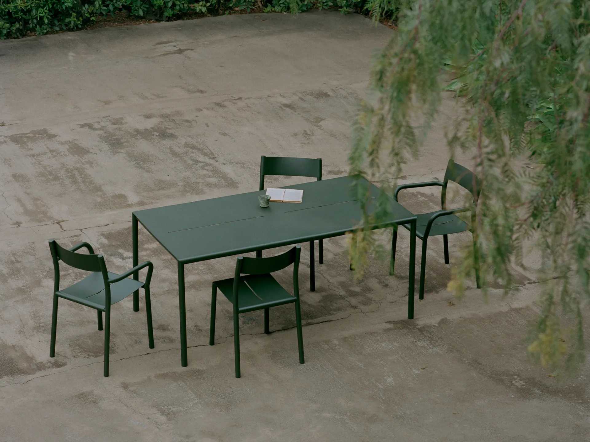 May Armchair Outdoor armchair, Dark green New Works