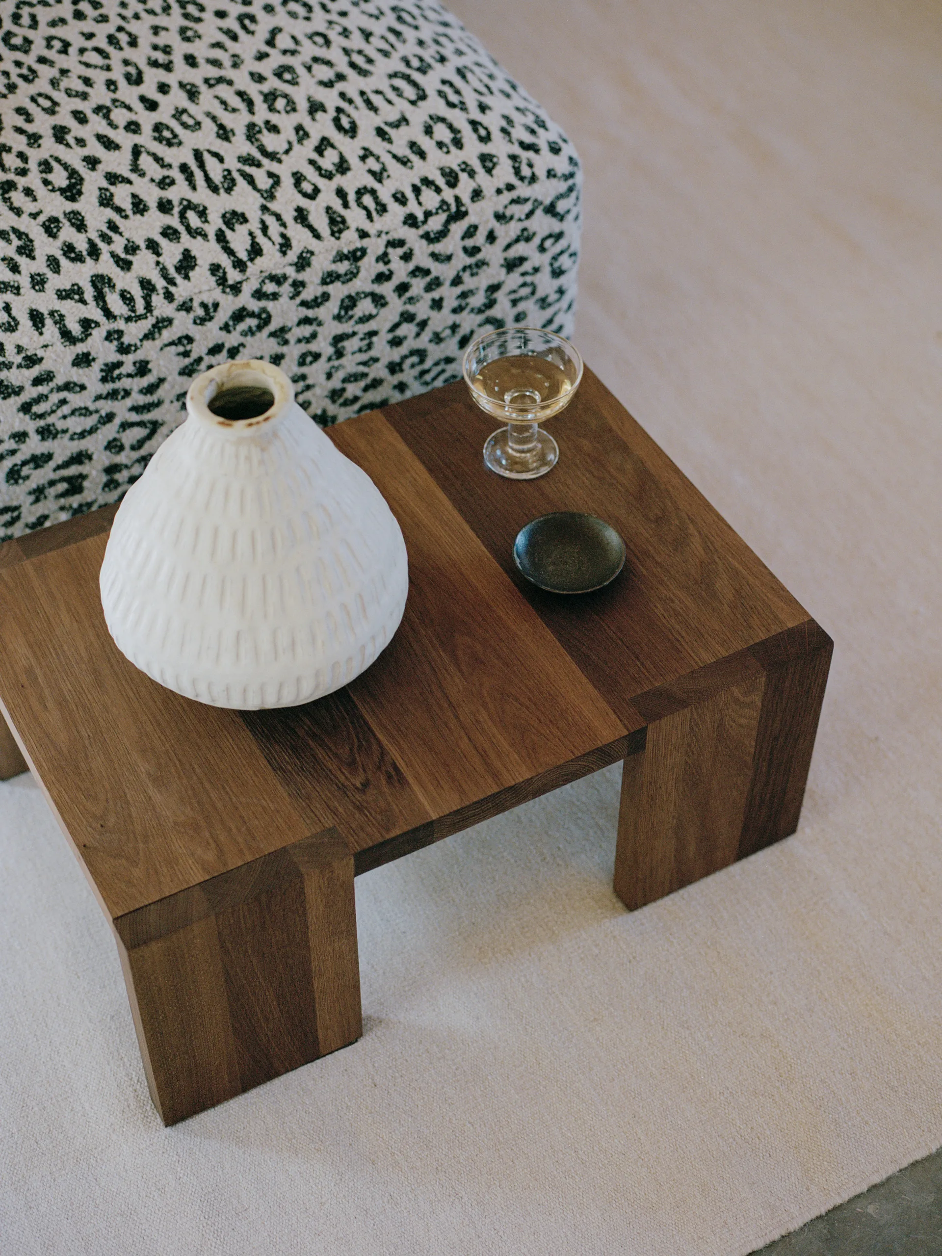Tennon coffee table, Fumed Oak, 61x43 cm New Works