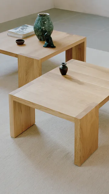 Tennon coffee table - Oak, 61x61 cm - New Works