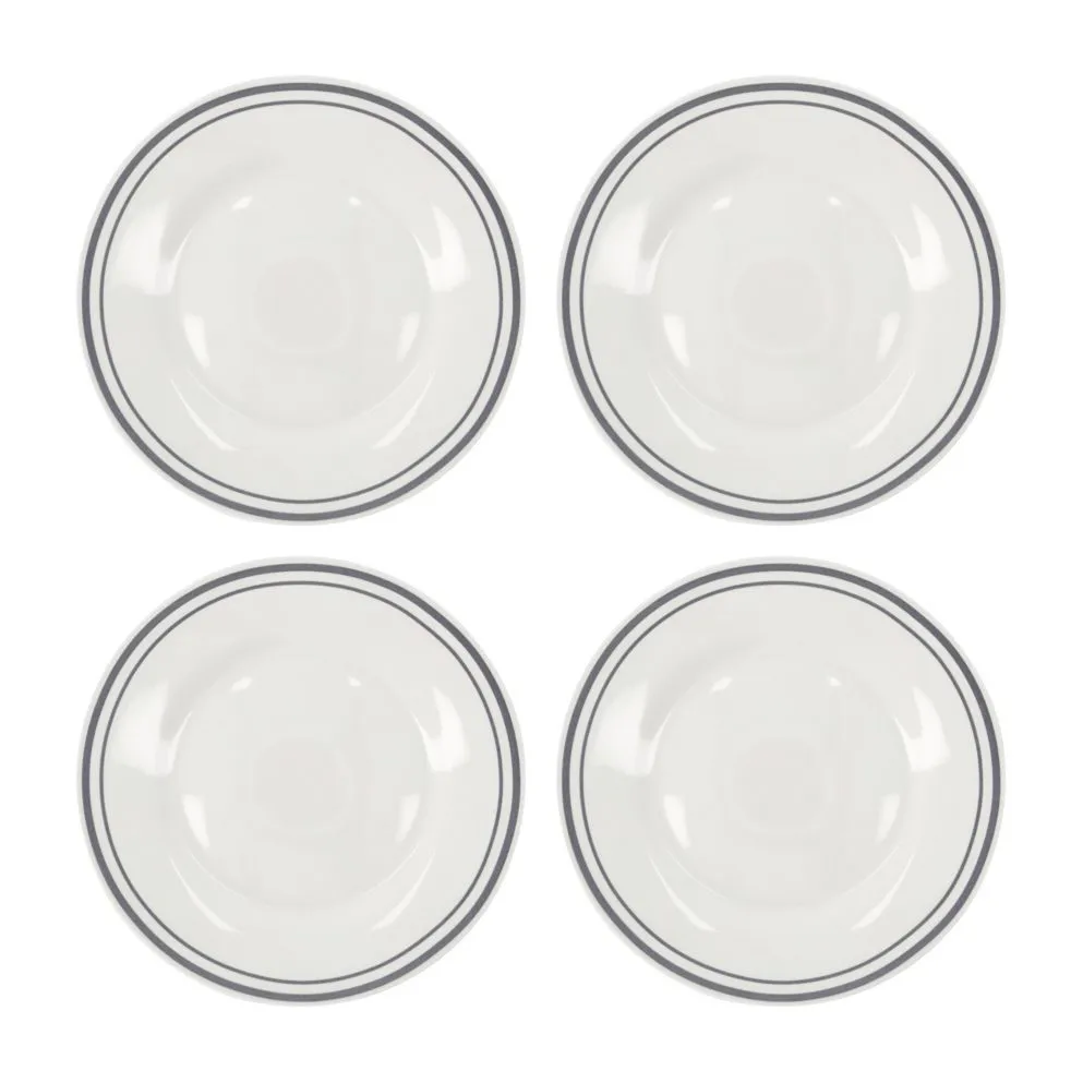 Bistro plate Ø23 cm 4-pack, grey Nicolas Vahé