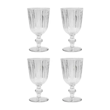 Groove wine glass 24 cl 4-pack - Clear - Nicolas Vahé