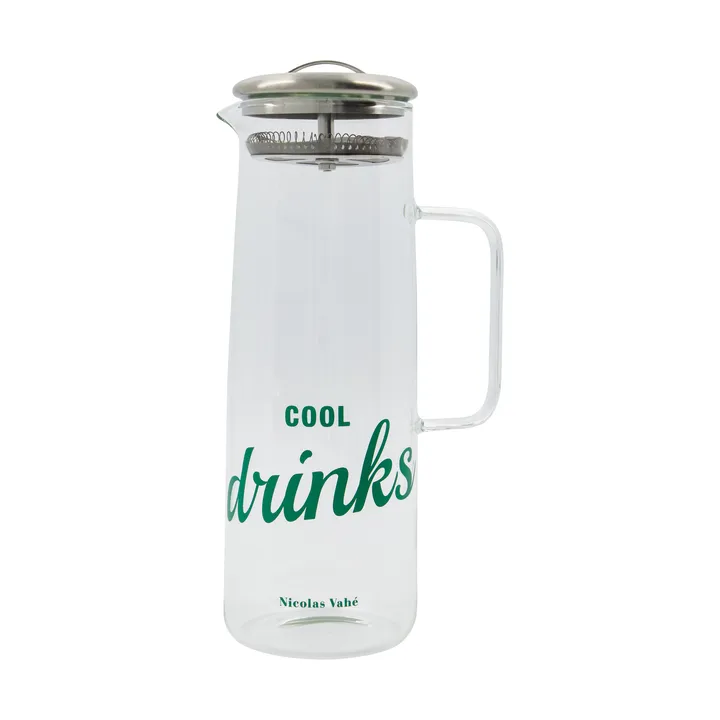 Nicolas Vahé jug with lid - Clear-silver - Nicolas Vahé