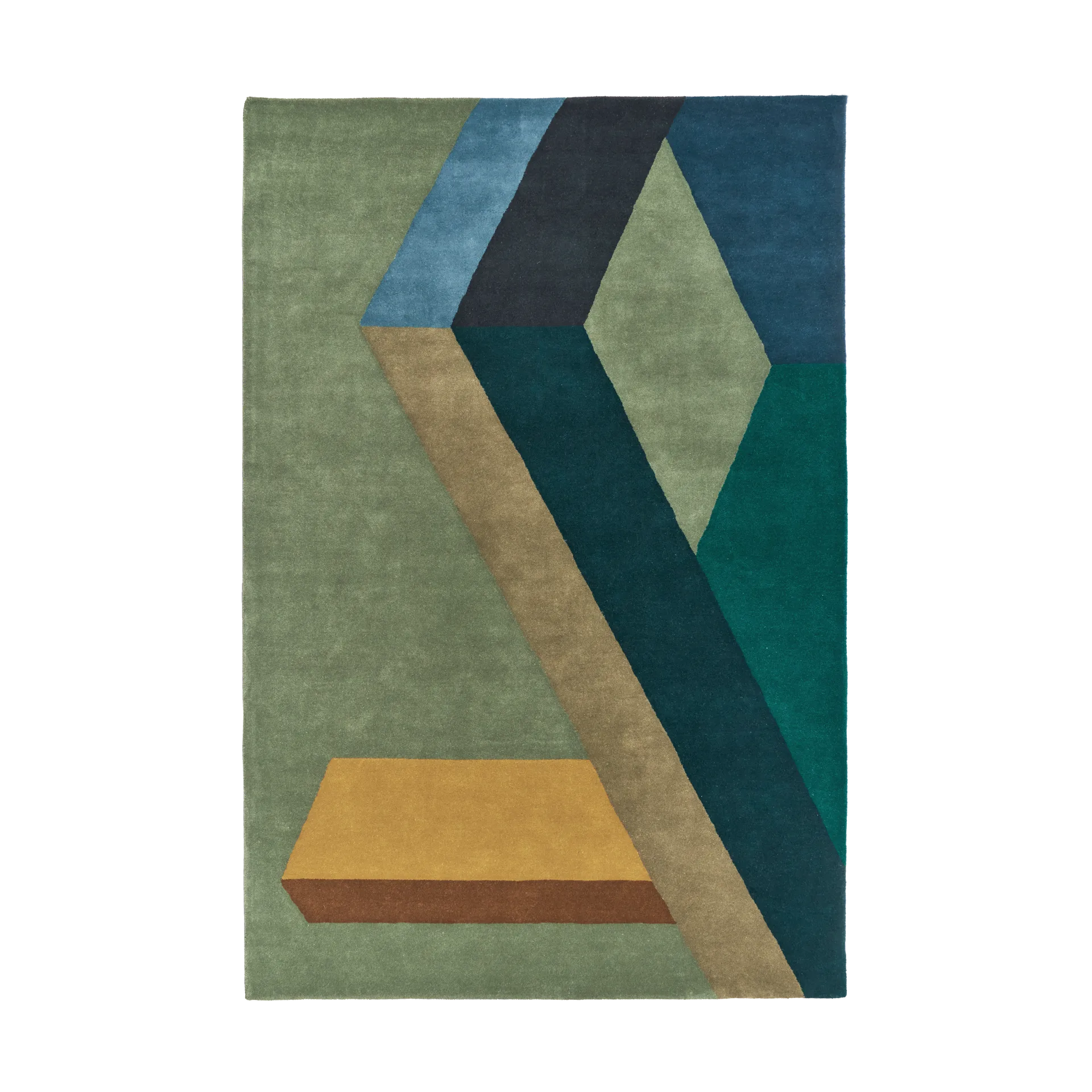 ASPEKT wool rug Pavilion Petroleum, 170x240 cm NJRD