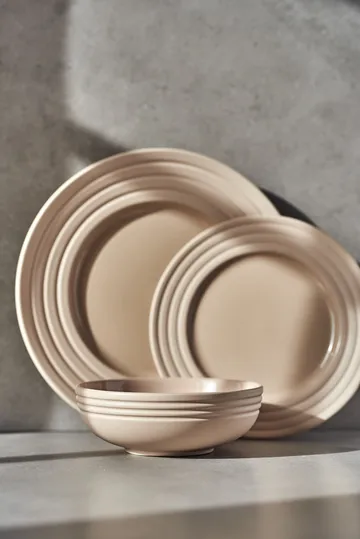 Lines plate Ø27 cm - beige - NJRD