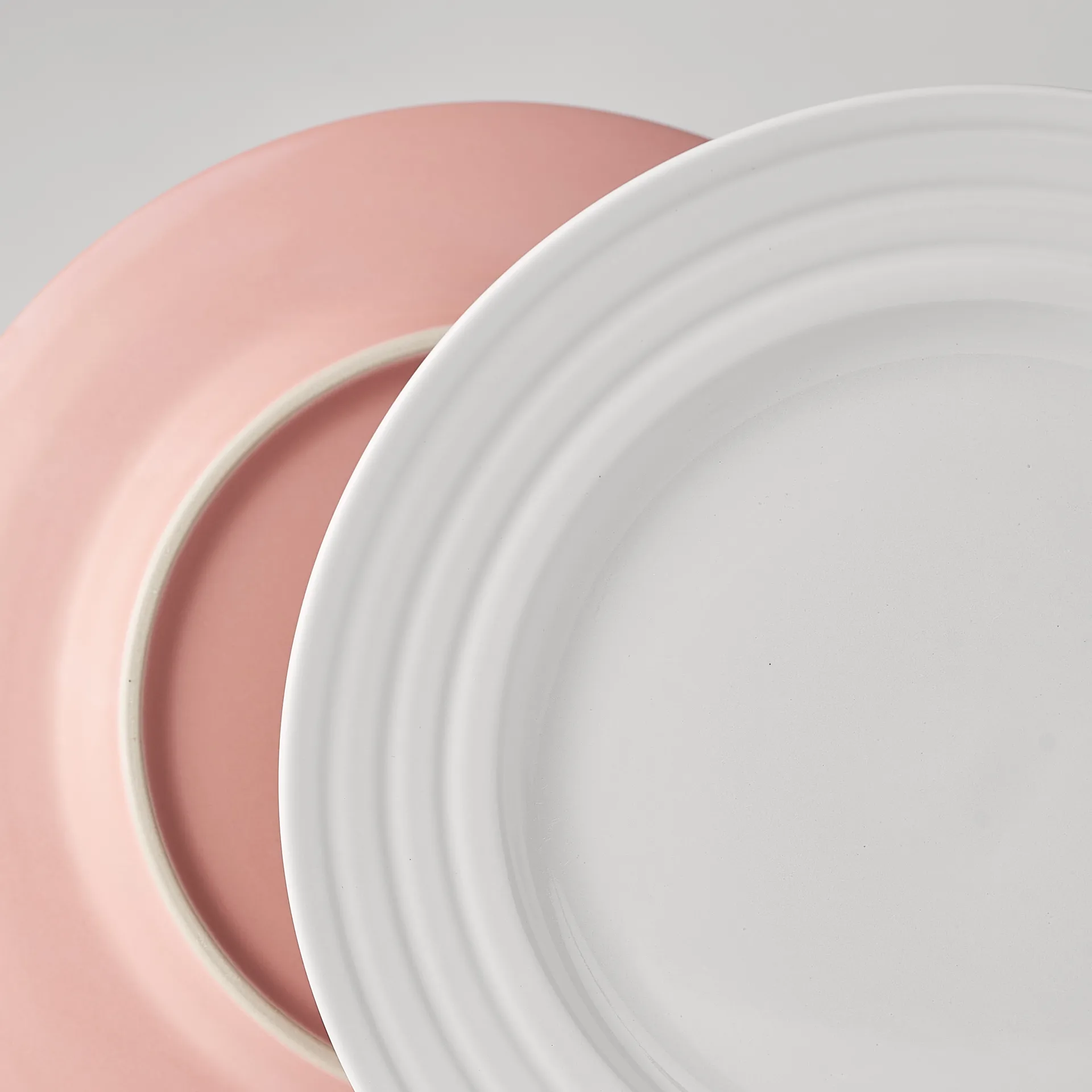 Lines small plate Ø21 cm 6-pack, white NJRD