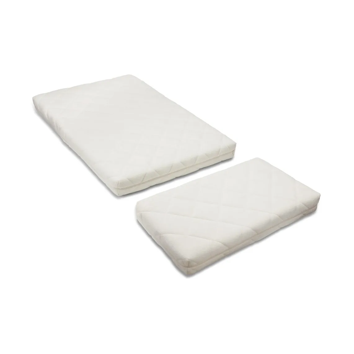 Foam mattress for baby & junior bed 2 parts, White Nofred