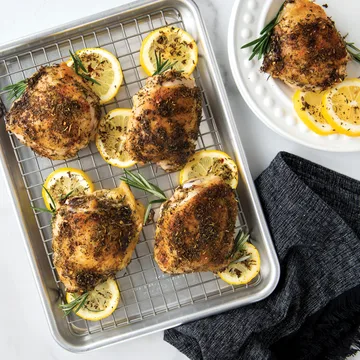 Naturals quarter sheet baking pan with rack - Silver - Nordic Ware