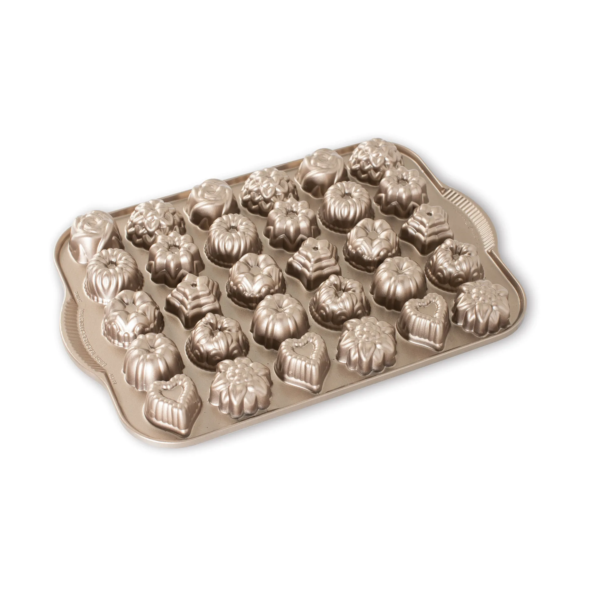 Nordic Ware Bundt Tea Cakes and Candy baking tin, Gold Nordic Ware