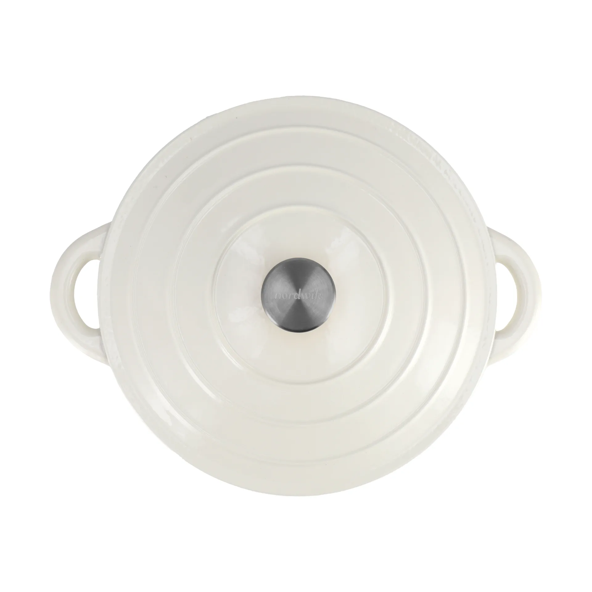 Nordwik cast iron pot round 5 l, Cream Nordwik
