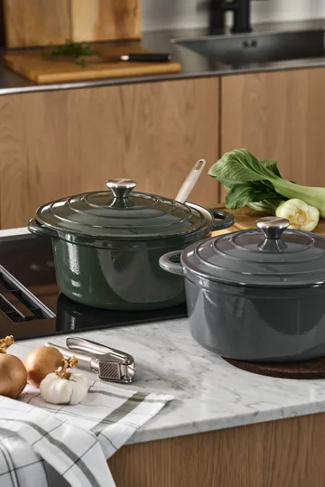 Nordwik cast iron pot round 5 l - Green - Nordwik