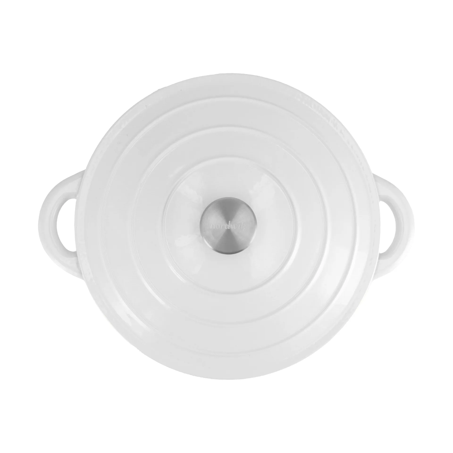 Nordwik cast iron pot round 5 l, White Nordwik