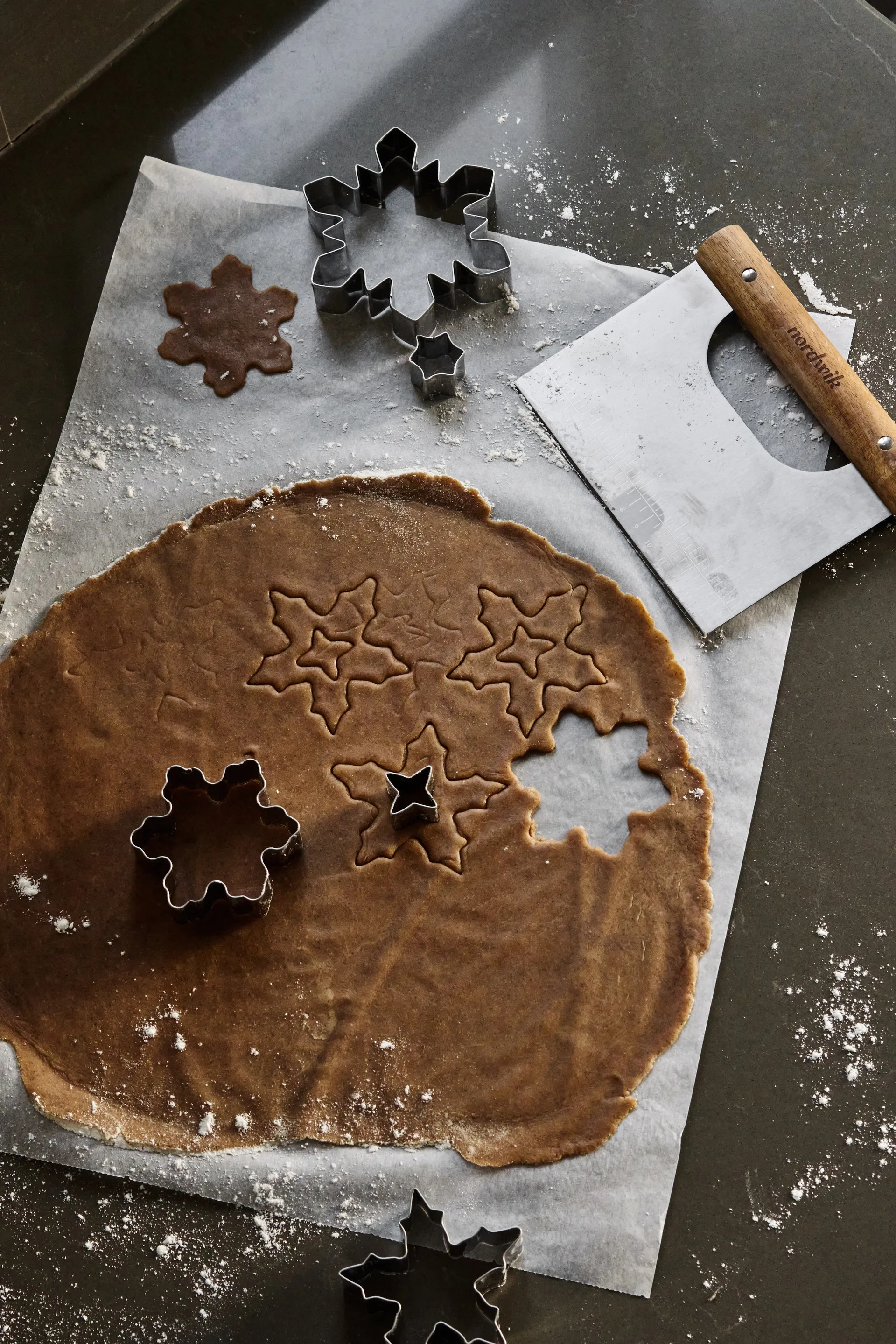 Nordwik gingerbread cutter 3-piece, Snowflake Nordwik