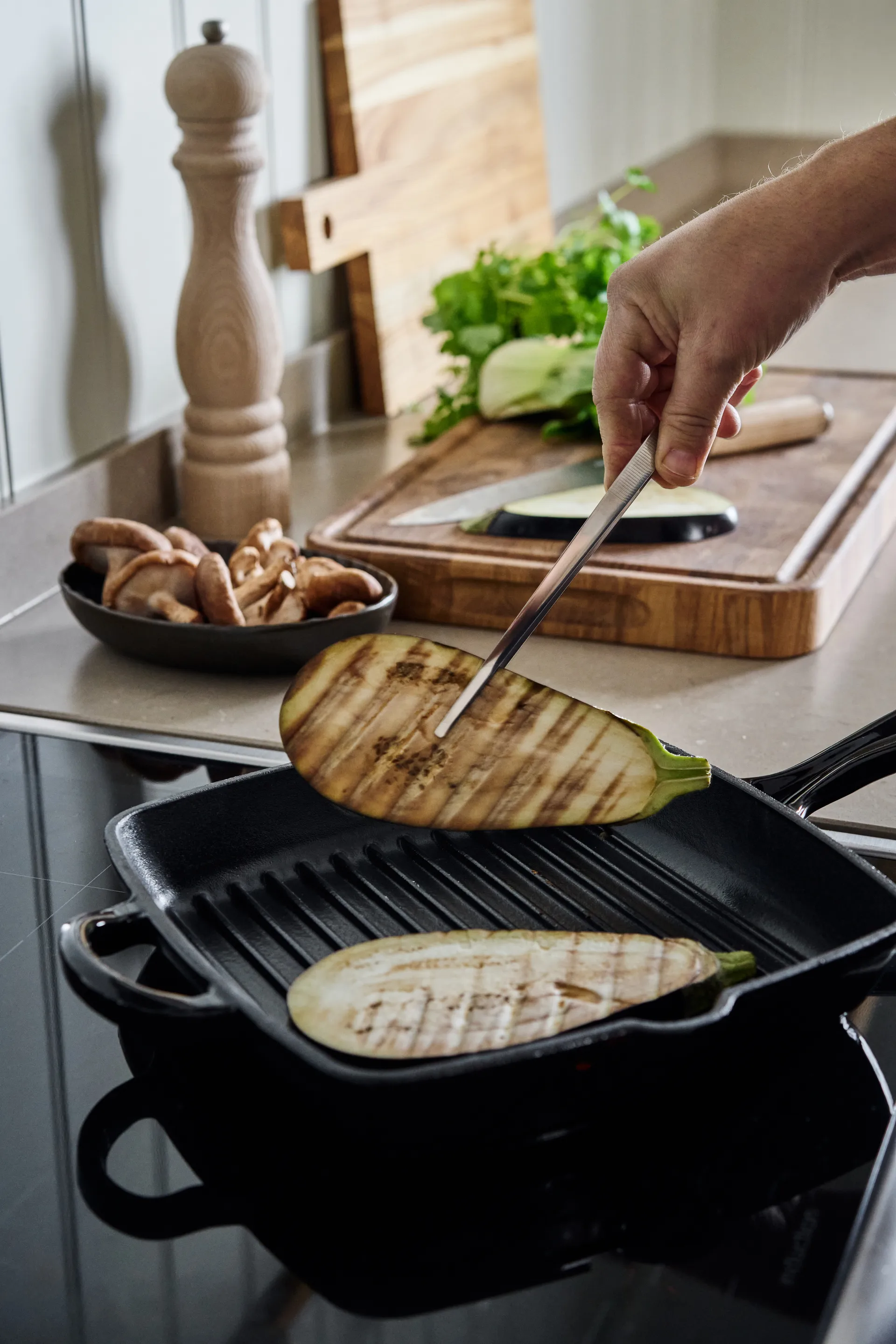 Nordwik grill pan 25x25 cm, Cast iron-black Nordwik