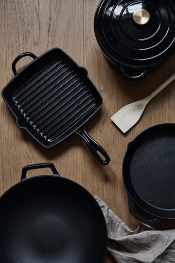 Nordwik grill pan 25x25 cm - Cast iron-black - Nordwik