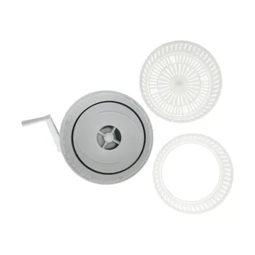 Potato peeler with crank & 2-in-1 salad spinner - White - Nordwik