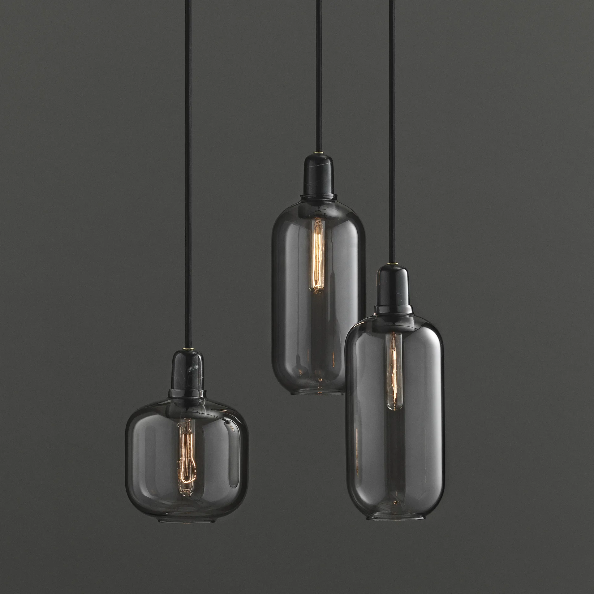 Amp lamp large, grey-black Normann Copenhagen