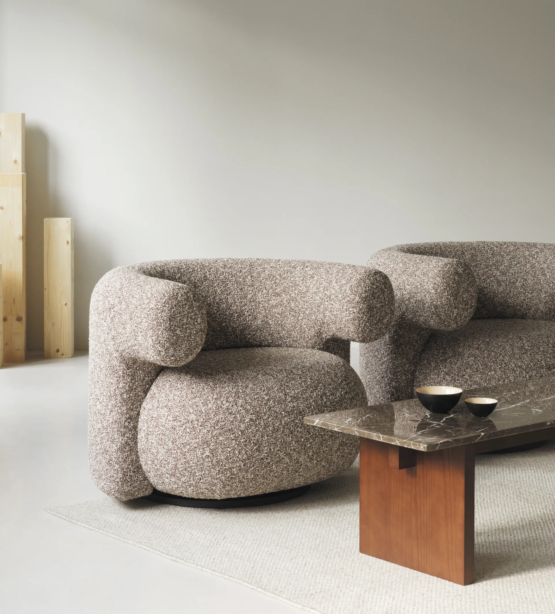 Burra lounge chair w. return, Zero 0011 Normann Copenhagen