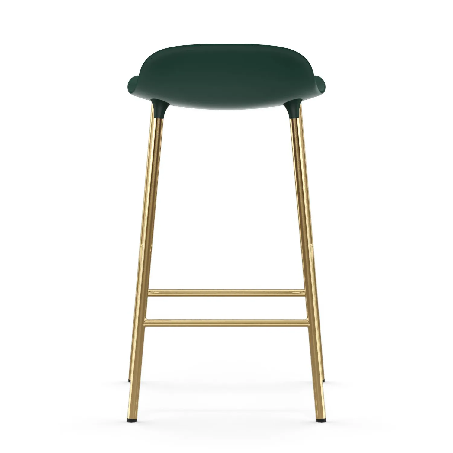 Form barstool bronze legs 65 cm, Green Normann Copenhagen