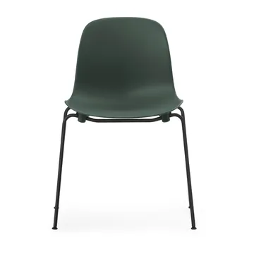 Form Chair stackable chair black legs 2-pack, Green - Normann Copenhagen