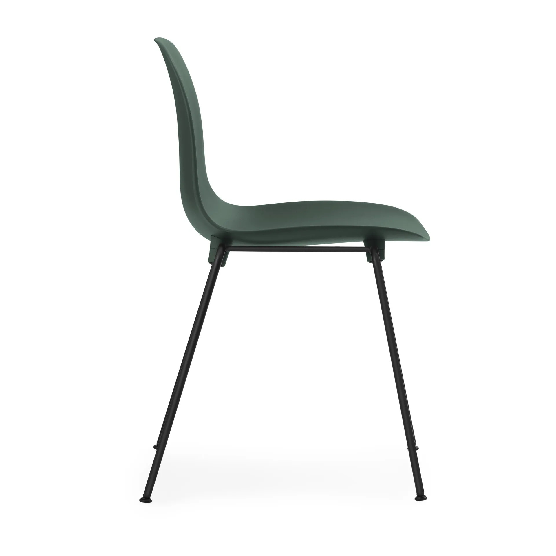 Form Chair stackable chair black legs 2-pack, Green,  Normann Copenhagen