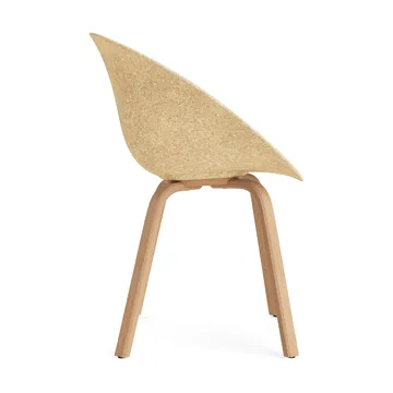 Mat Armchair armchair front upholstered - Hallingdal 110-hemp-beech - Normann Copenhagen