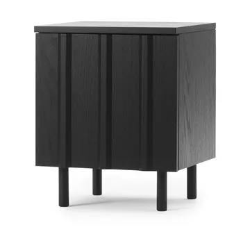 Rib bedside table - Soft black, 52x42x40 cm - Normann Copenhagen