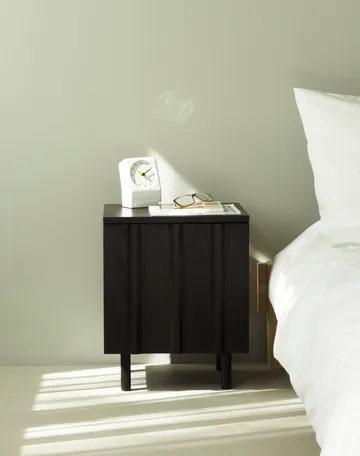 Rib bedside table - Soft black, 52x42x40 cm - Normann Copenhagen