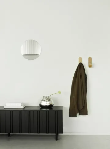 Rib sideboard low - Soft Black - Normann Copenhagen